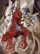 Delaunay, Robert Eiffel Tower  Red tower oil on canvas